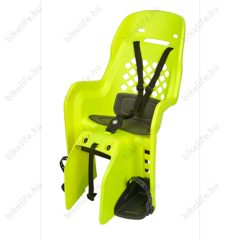 Polisport JOY gyerekülés csomagtartóra neon sárga/sötétszürke párnával