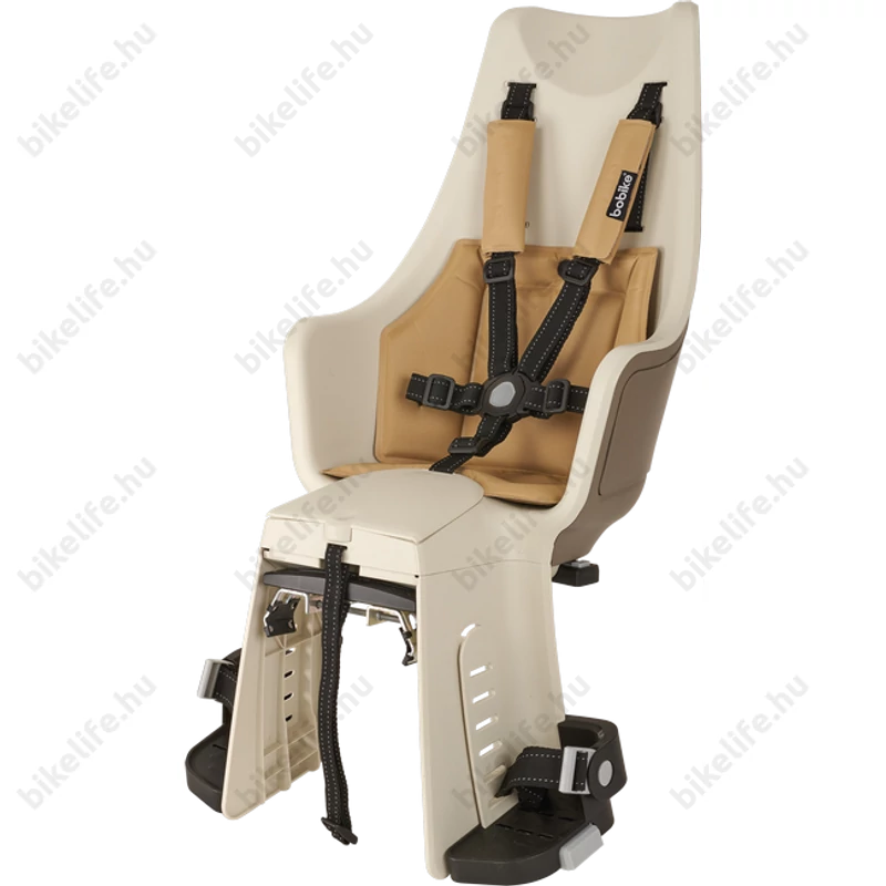 Bobike Exclusive Maxi gyerekülés csomagtartóra is, 22kg-ig, 5 pontos öv, szafari szürke