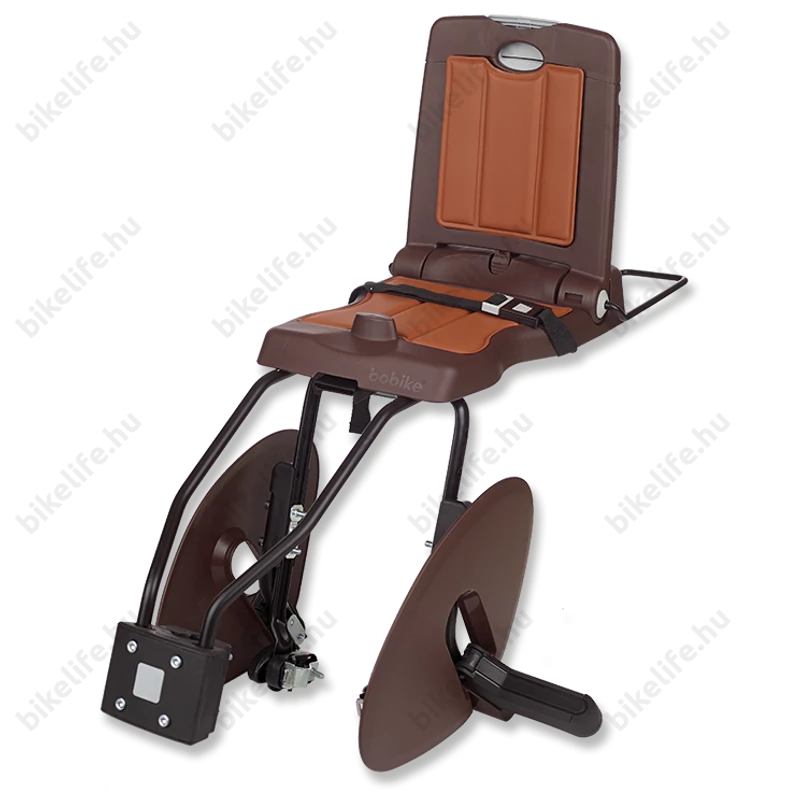 Bobike Classic Junior gyerekülés hátsó vázra 35kg-ig terhelhető 5-10 éves korig kávé barna lehajtható