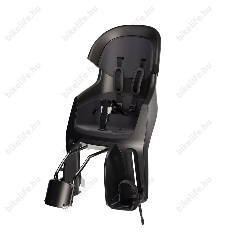 Bobike Exclusive Evolve Maxi dönthető rugós állítható fejtámla hátsó gyerekülés vázra szerelhető fekete