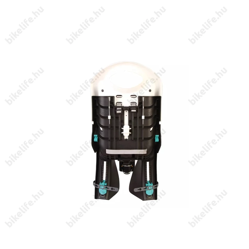 Bellelli Tiger Relax gyerekülés hátsó vázra B-Fix adapterrel, dönthető, 22kg-ig, fehér/türkiz/fekete