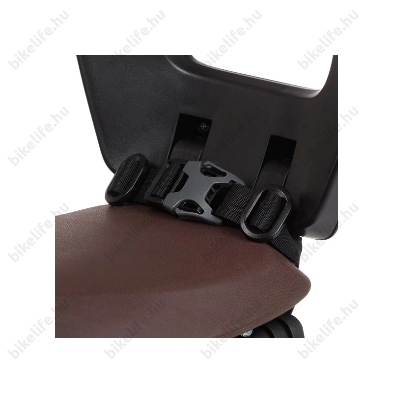 Bobike One Junior gyerekülés csomagtartóra, 35kg-ig, barna