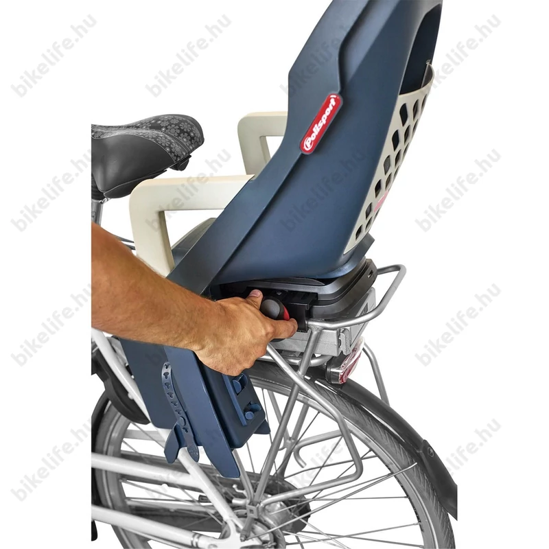 Gyerekülés csomagtartóra Polisport Guppy Maxi sötétszürke/ez