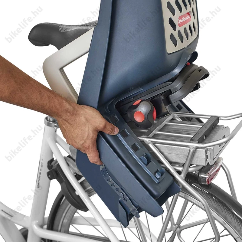 Gyerekülés csomagtartóra Polisport Guppy Maxi sötétszürke/ez