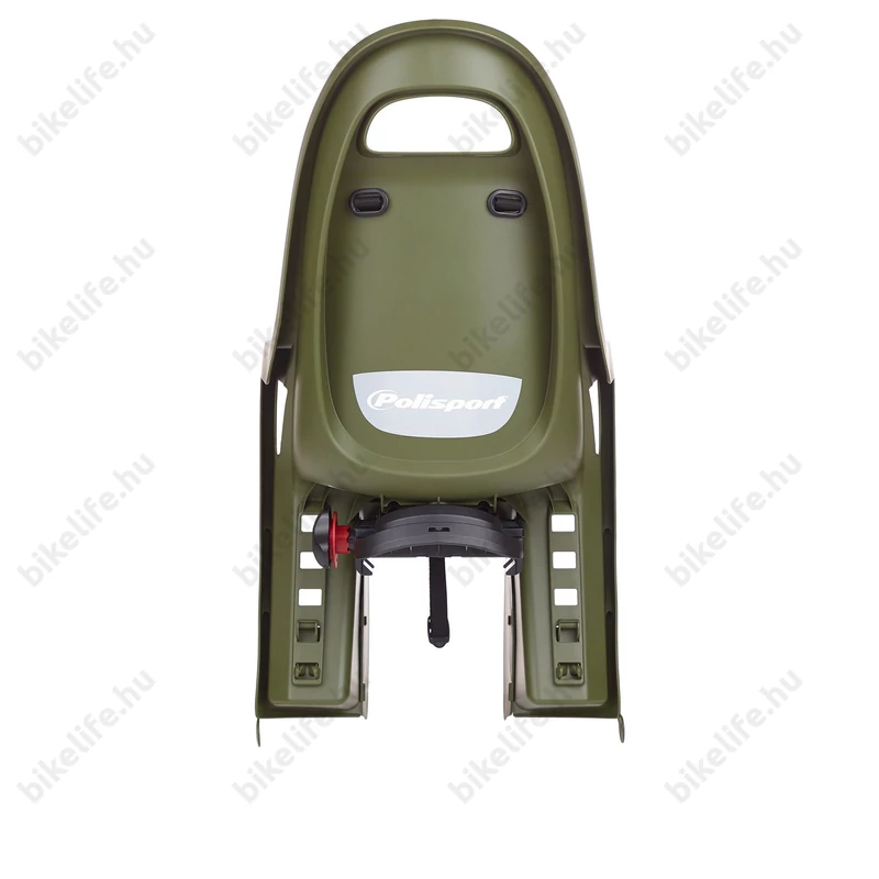 Polisport Groovy Maxi gyerekülés csomagtartóra sötétzöld/krém