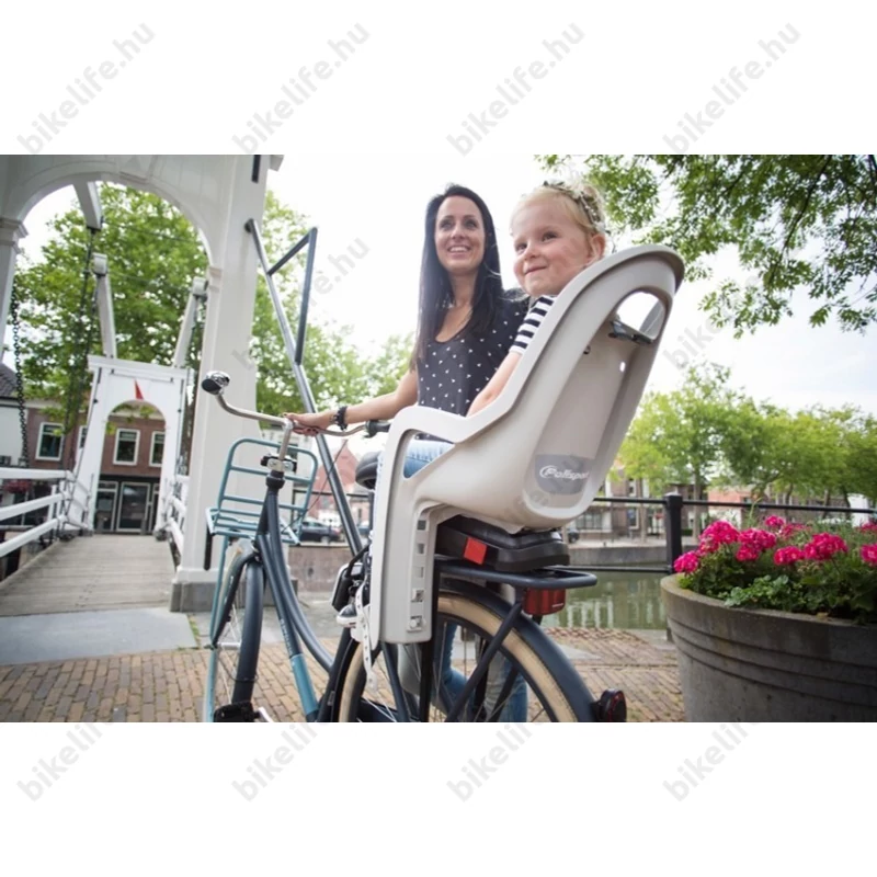 Polisport Groovy Maxi gyerekülés csomagtartóra sötétzöld/krém