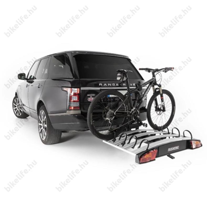 Menabo Alcor 3 vonóhorgos kerékpárszállító 3 kerékpár vagy 2 ebike szállítására, dönthető, zárható