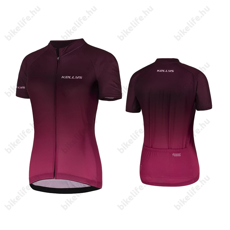 Kellys Maddie 2 női rövid ujjú női kerékpáros mez Bordó L