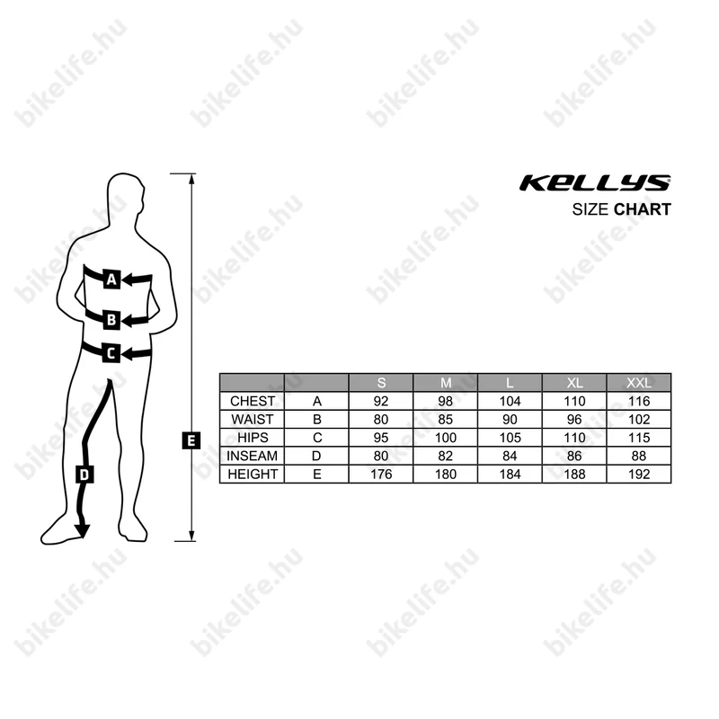 Kellys Rival 2 Light rövid ujjú kerékpáros mez XXL