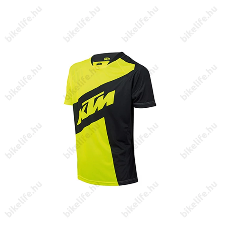 KTM Factory Enduro rövid ujjú kerékpáros mez fekete/citrom XL