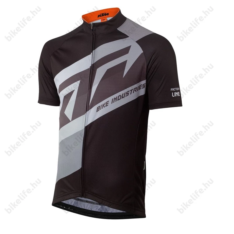 KTM Factory Line rövid ujjú kerékpáros mez fekete/szürke XXL