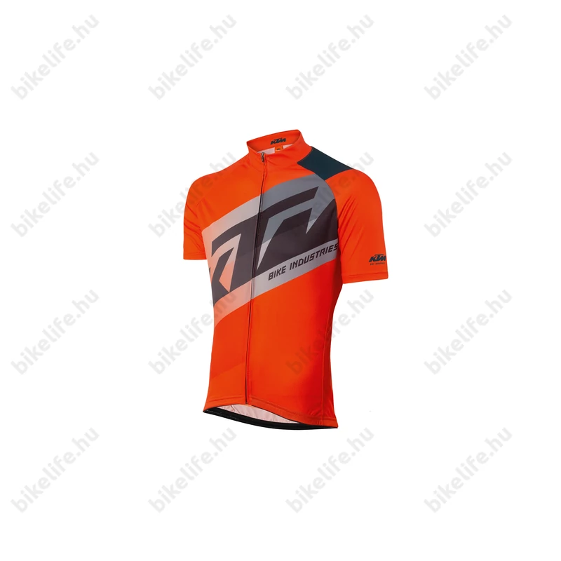 KTM Factory Youth gyerek rövid ujjú kerékpáros mez narancs/szürke 140cm