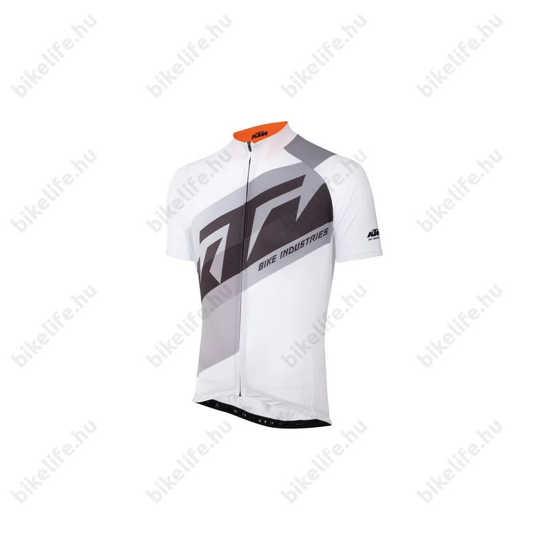 KTM Factory Line rövid ujjú kerékpáros mez fehér/szürke/narancs XXXXL