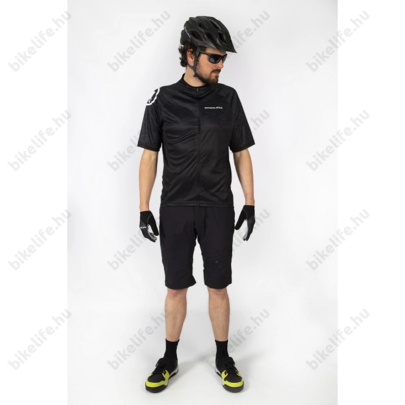 Endura Hummvee Ray rövid ujjú kerékpáros mez fekete L-es