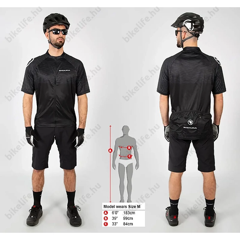 Endura Hummvee Ray rövid ujjú kerékpáros mez kék M-es