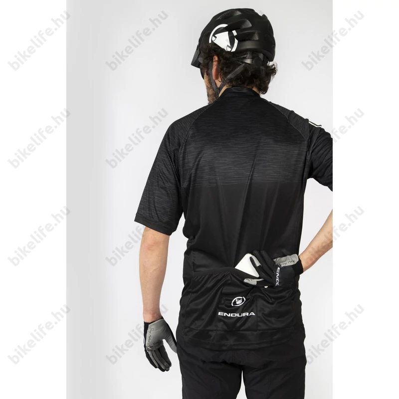 Endura Hummvee Ray Jersey rövid ujjú kerékpáros mez fekete XXL-es