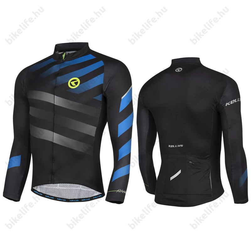 Kellys Rival Blue, hosszú ujjú kerékpáros mez fekete/kék M