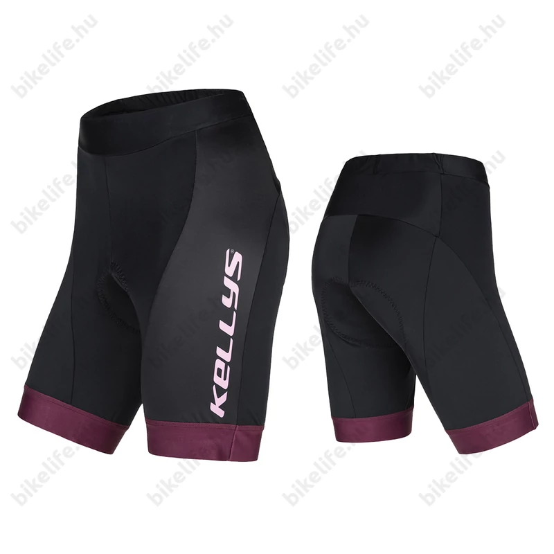 Kellys Maddie kerékpáros rövid nadrág, női, betétes fekete/pink L