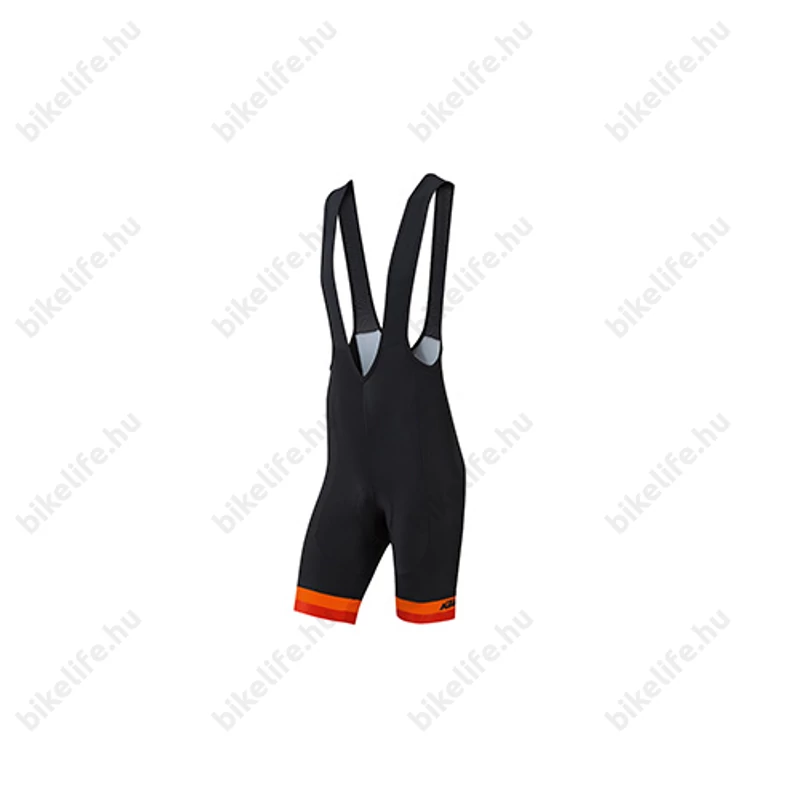 KTM Factory Line rövid nadrág, kantáros, betétes, fekete/narancs L