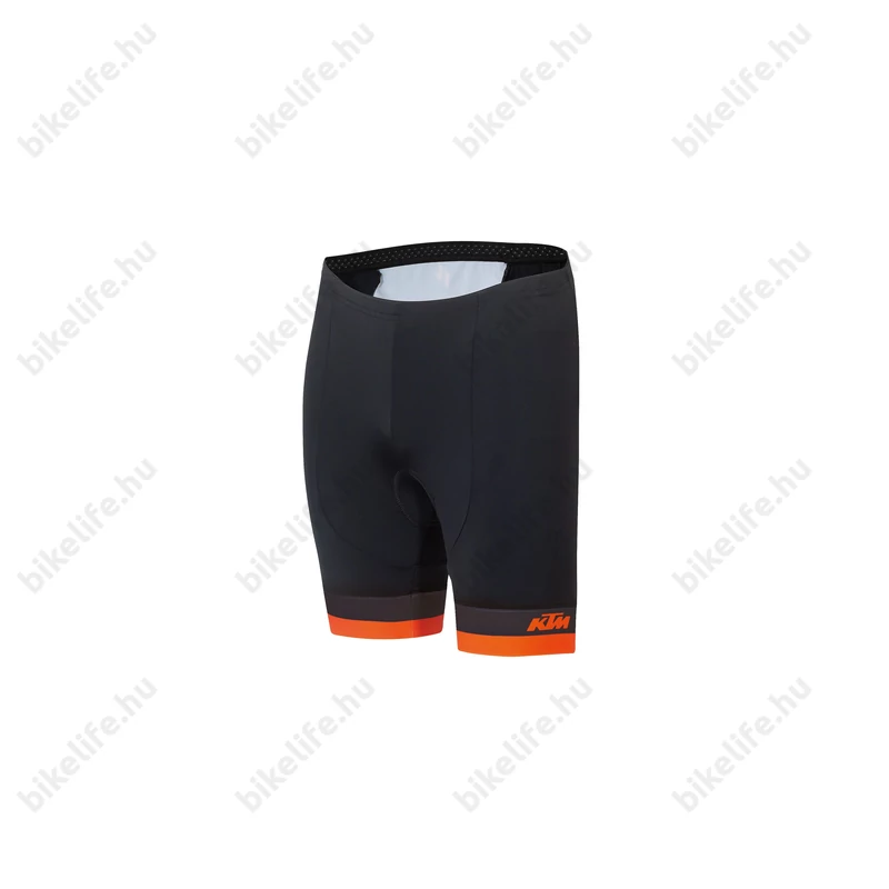 KTM Factory Line rövid nadrág, kantár nélküli, fekete/szürke-narancs L