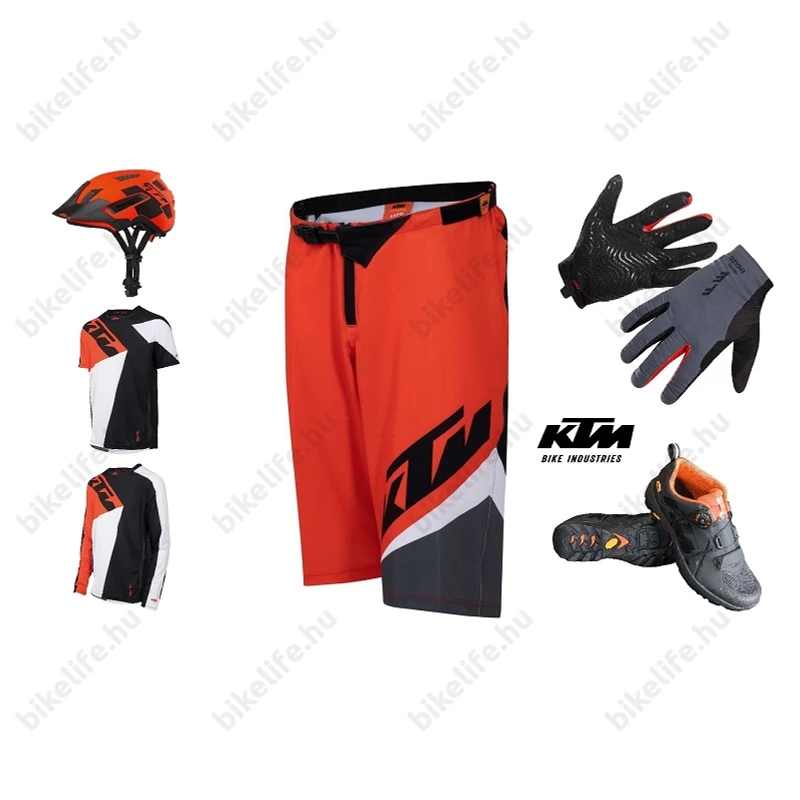 KTM Factory Enduro rövid nadrág narancs/fekete/fehér L