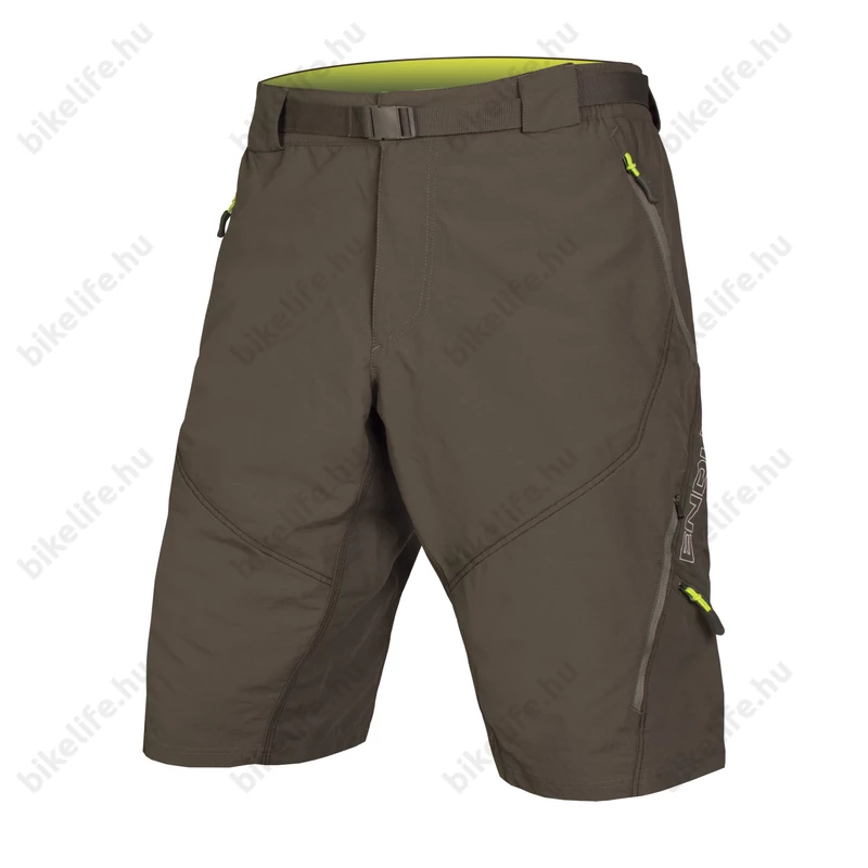 Endura Hummvee Short II kivehető betétes kerékpáros nadrág khaki S-es