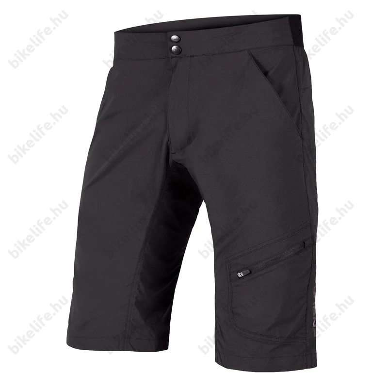 Endura Hummvee Lite Short kivehető betétes kerékpáros nadrág fekete XXL-es