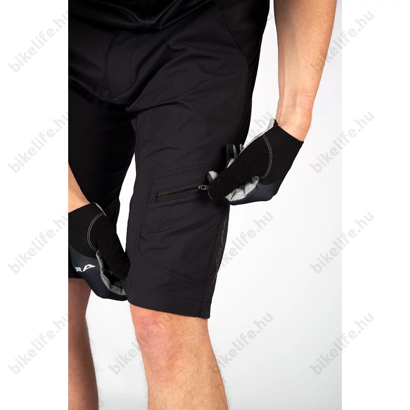 Endura Hummvee Lite Short kivehető betétes kerékpáros nadrág fekete XXL-es