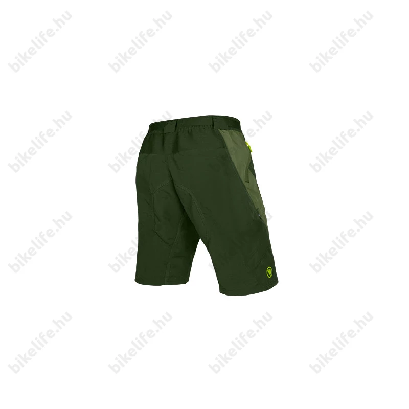 Endura Hummvee Short II kivehető betétes kerékpáros nadrág oliva zöld XL-es