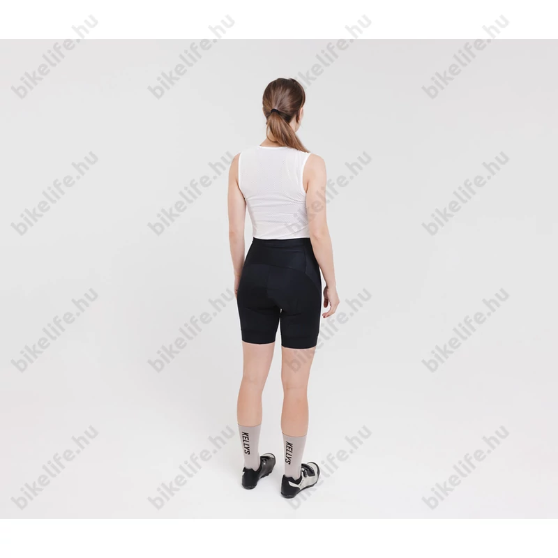 Kellys Maddie 3 női kerékpáros rövidnadrág betétes, kantár nélküli, fekete, XL