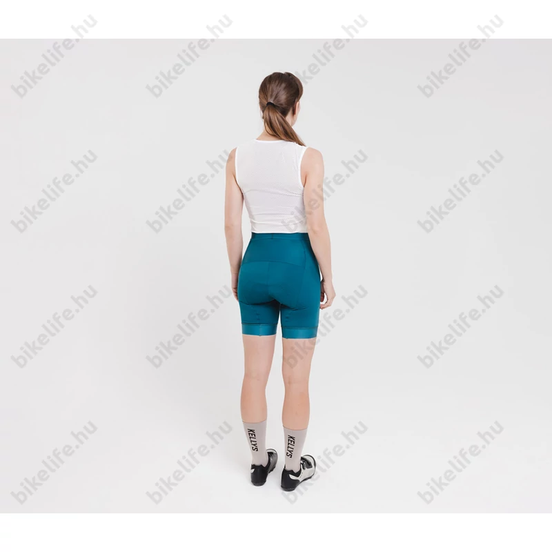 Kellys Maddie 3 női kerékpáros rövidnadrág betétes, kantár nélküli, petrol, XL