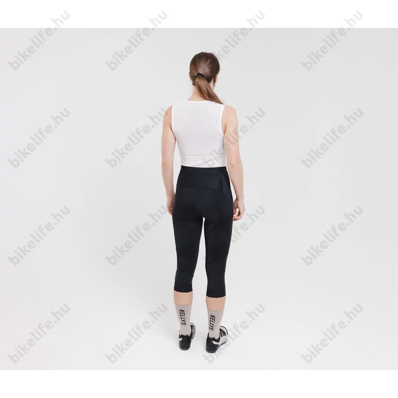 Kellys Maddie 3 női kerékpáros 3/4-es nadrág betétes, kantár nélküli, fekete, XXL
