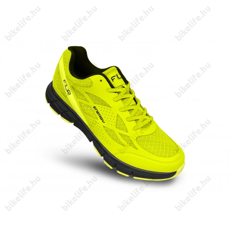 FLR Rexston szabadidő/gravel cipő fűzős rejtett stopli neonsárga 38-as méret