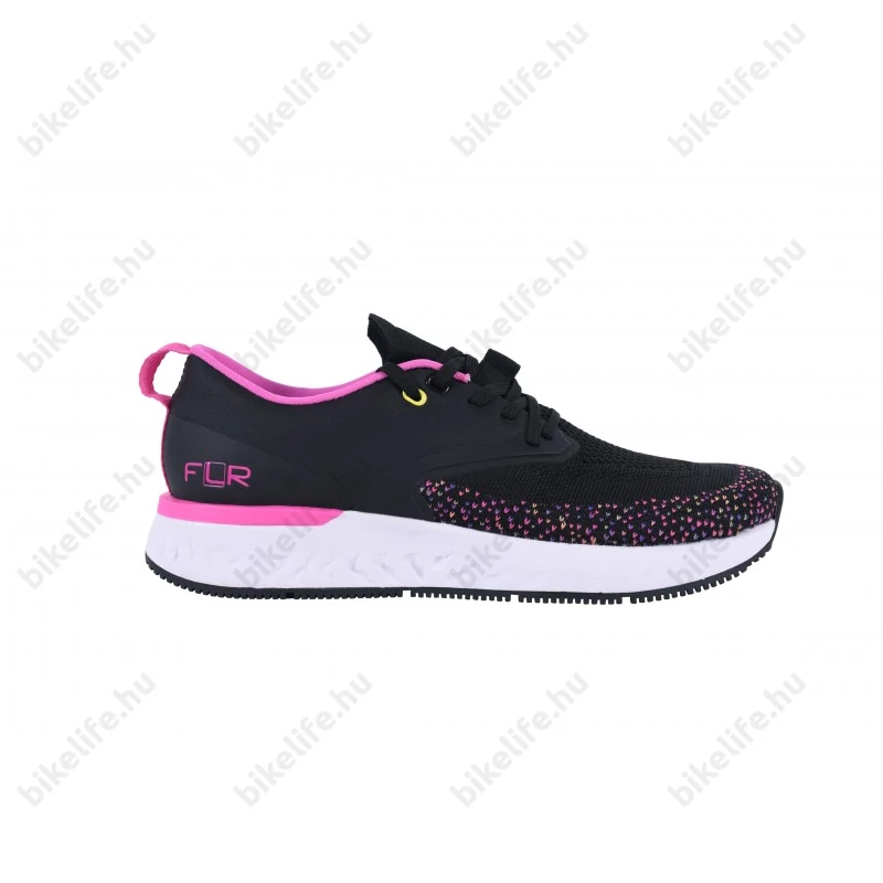 FLR Infinity Szabadidő/Spinning cipő, fűzős, rejtett stopli fekete/pink 40-es
