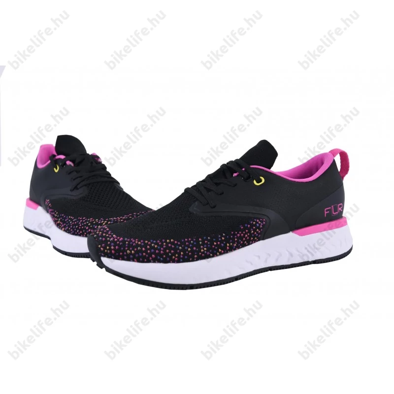 FLR Infinity Szabadidő/Spinning cipő, fűzős, rejtett stopli fekete/pink 40,5-es