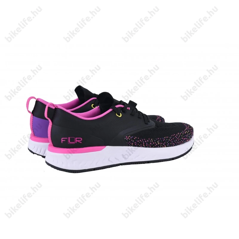 FLR Infinity szabadidő/spinning cipő fűzős rejtett stoplival fekete/pink 41-es