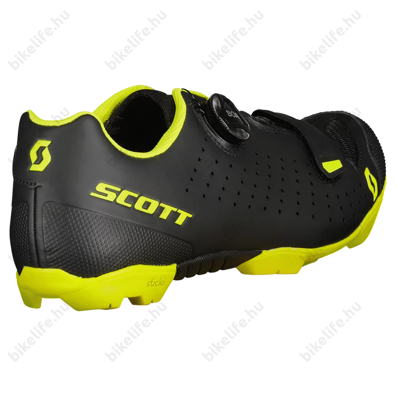 Scott Comp MTB cipő Boa fűző matt fekete/neon sárga 43-as