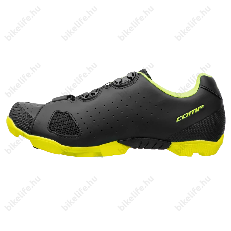 Scott Comp MTB cipő Boa fűző matt fekete/neon sárga 47-es