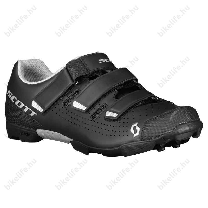 Scott Comp RS MTB cipő 3 tépőzáras matt fekete/ezüst 41-es