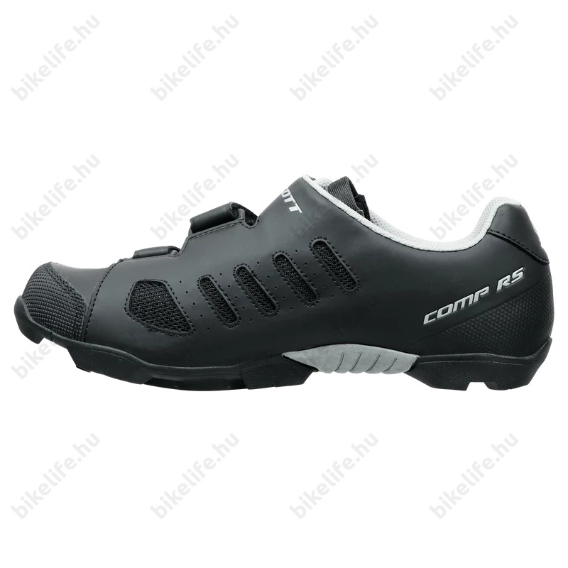 Scott Comp RS MTB cipő 3 tépőzáras matt fekete/ezüst 43-as