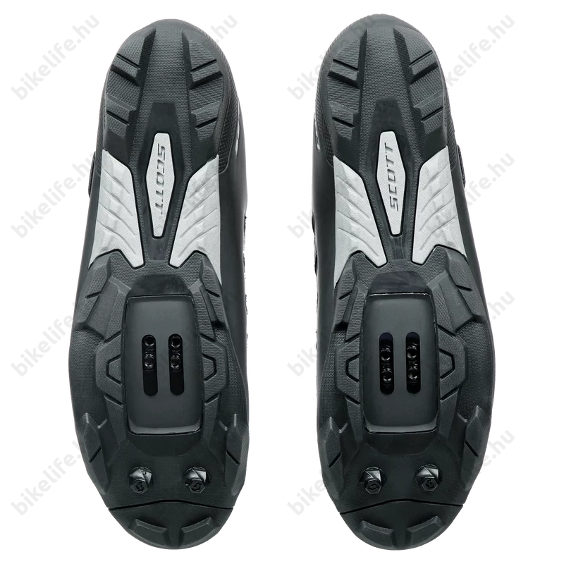 Scott Comp RS MTB cipő 3 tépőzáras matt fekete/ezüst 43-as
