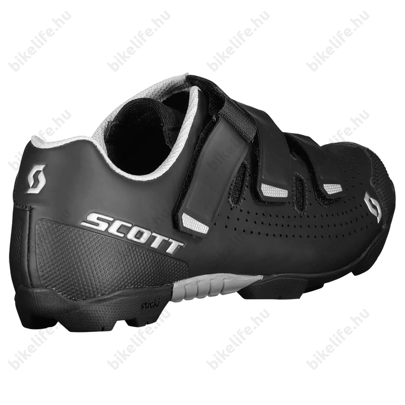 Scott Comp RS MTB cipő 3 tépőzáras matt fekete/ezüst 43-as