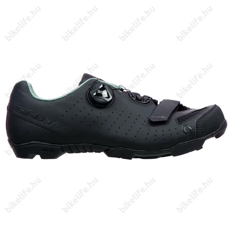Scott Comp női MTB cipő Boa fűző matt fekete/világoskék 39-es
