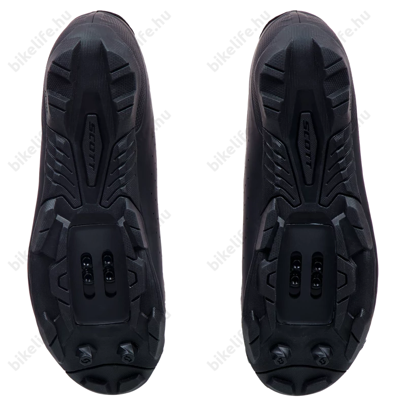 Scott Comp női MTB cipő Boa fűző matt fekete/világoskék 40-es
