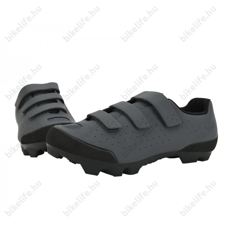 FLR F-57 MTB cipő, 3 tépőzáras rögzítés, 44-es méret, sötétszürke