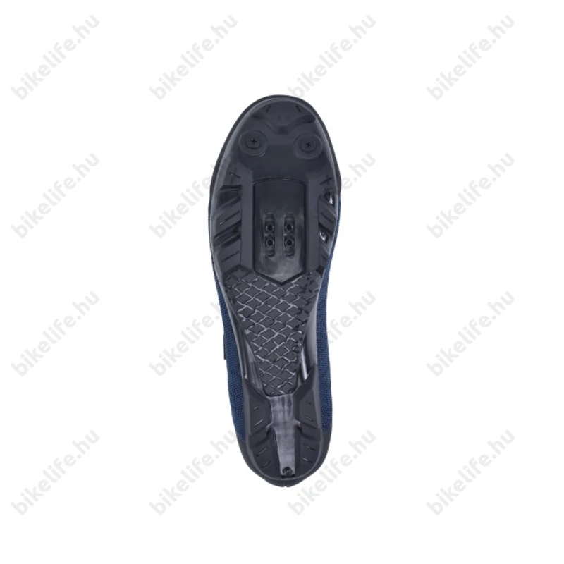 FLR F-55 Knit MTB cipő, 3 tépőzáras rögzítés, 46-os méret fekete/kék