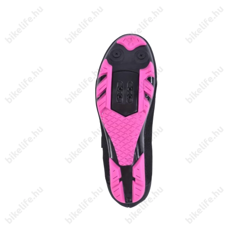 FLR F-55 Knit MTB cipő, 3 tépőzáras rögzítés, 40-es méret fekete/pink