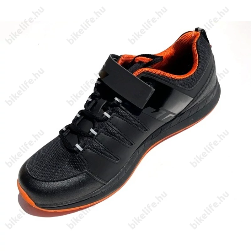 KTM Factory Character kerékpáros cipő fekete/narancs 43-es