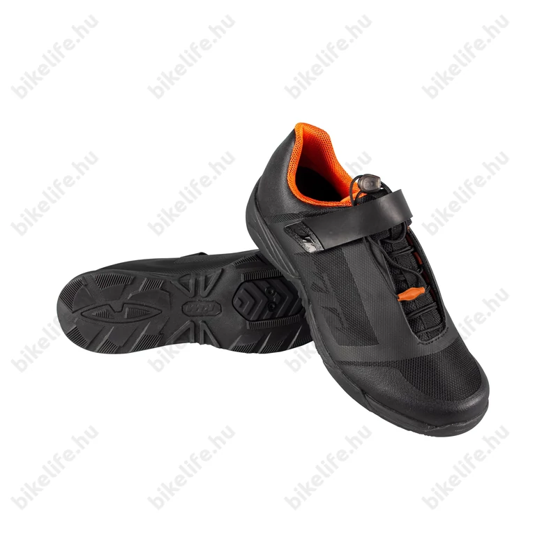 KTM Factory Character Tour szabadidős kerékpáros cipő fekete/narancs 43-as