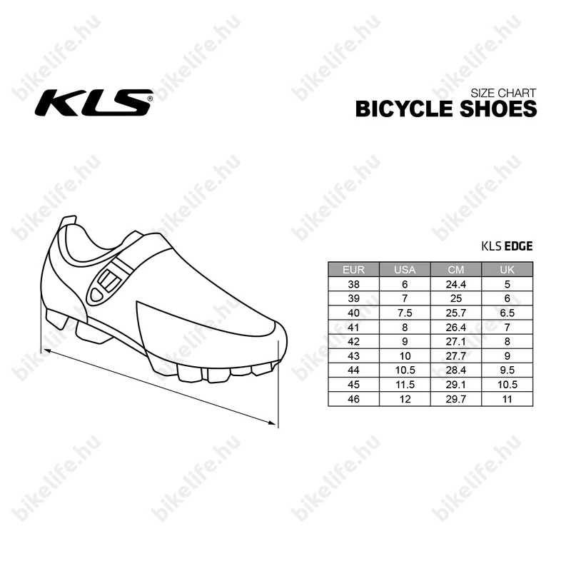 Kellys KLS Edge MTB cipő csatos/tépőzáras fekete/szürke, 46-os